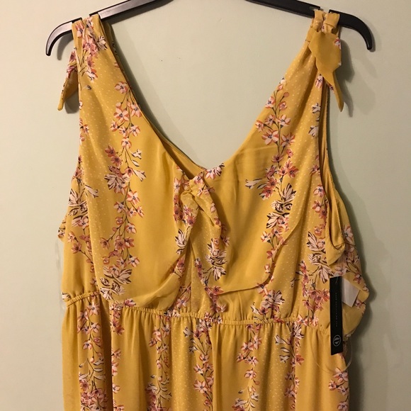 NWT AS U WISH Yellow Maxi Dress - Picture 2 of 8
